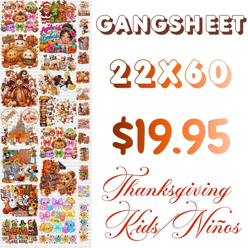 GANGSHEET 22X60 FALL 2026 KIDS/NIñOS #1