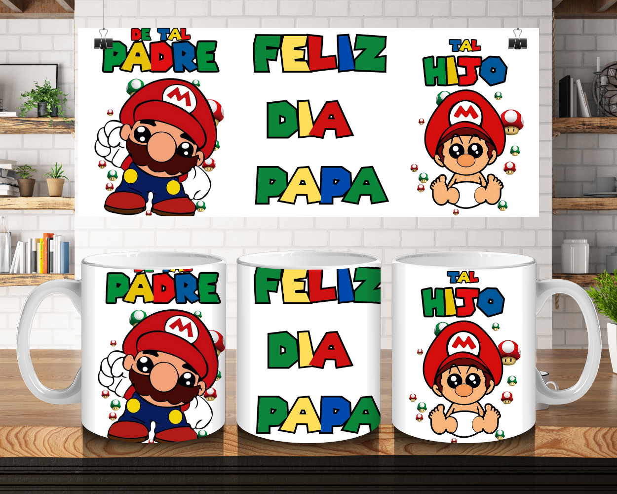 TRANSFER SUBLIMACION PARA TAZA MM162 PAPA