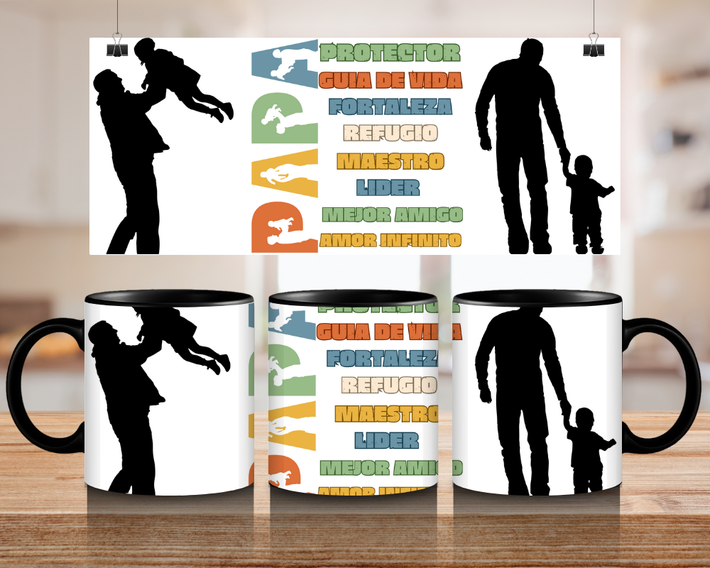 TRANSFER SUBLIMACION PARA TAZA MM157 PAPA