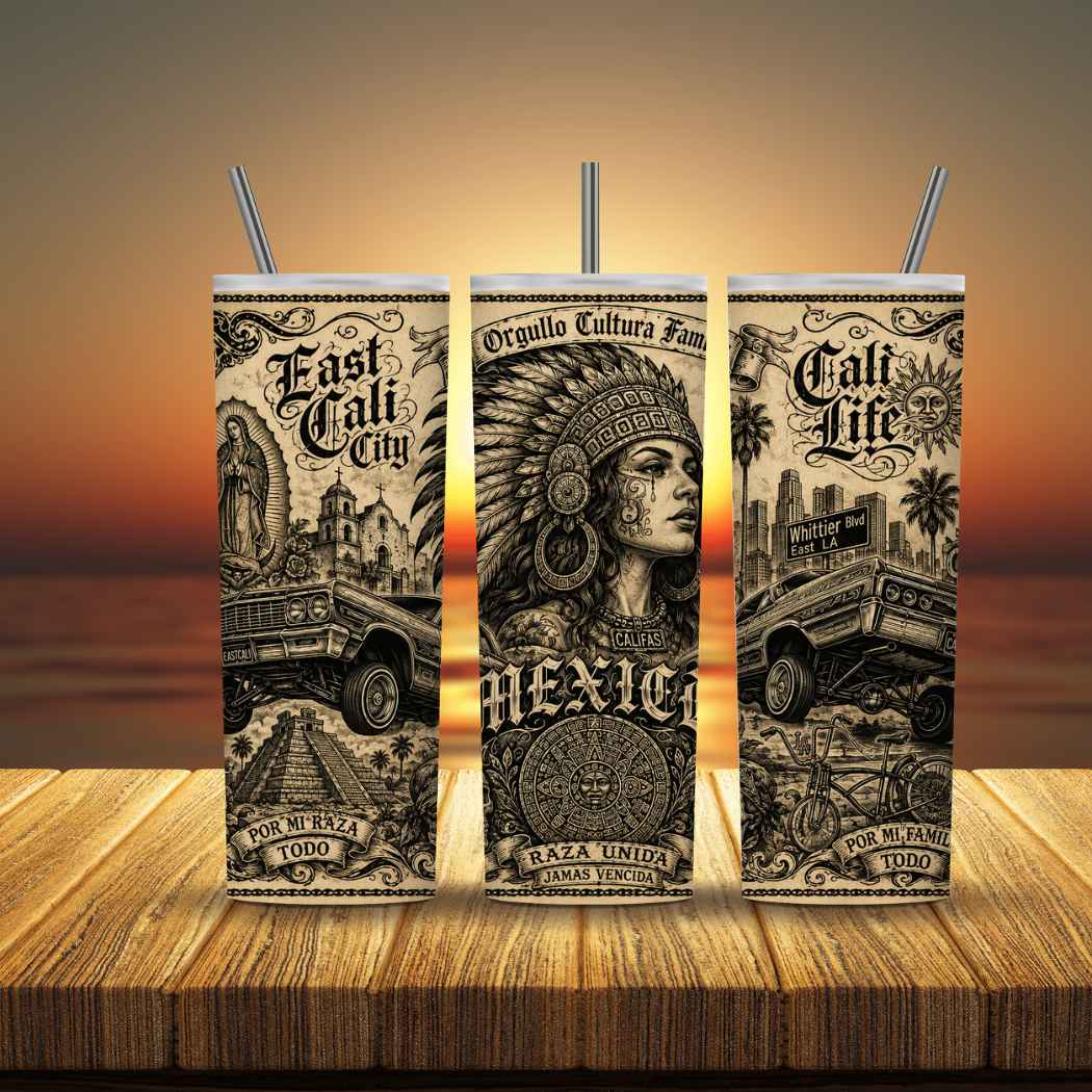 SUBLIMACION PARA TUMBLER 20 oz CHICANO W4014