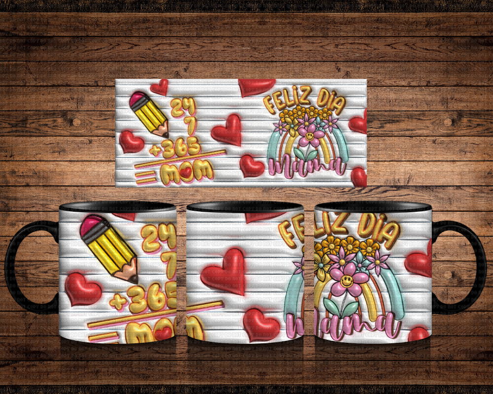 TRANSFER SUBLIMACION PARA TAZA 11OZ MAMA 2025 J37