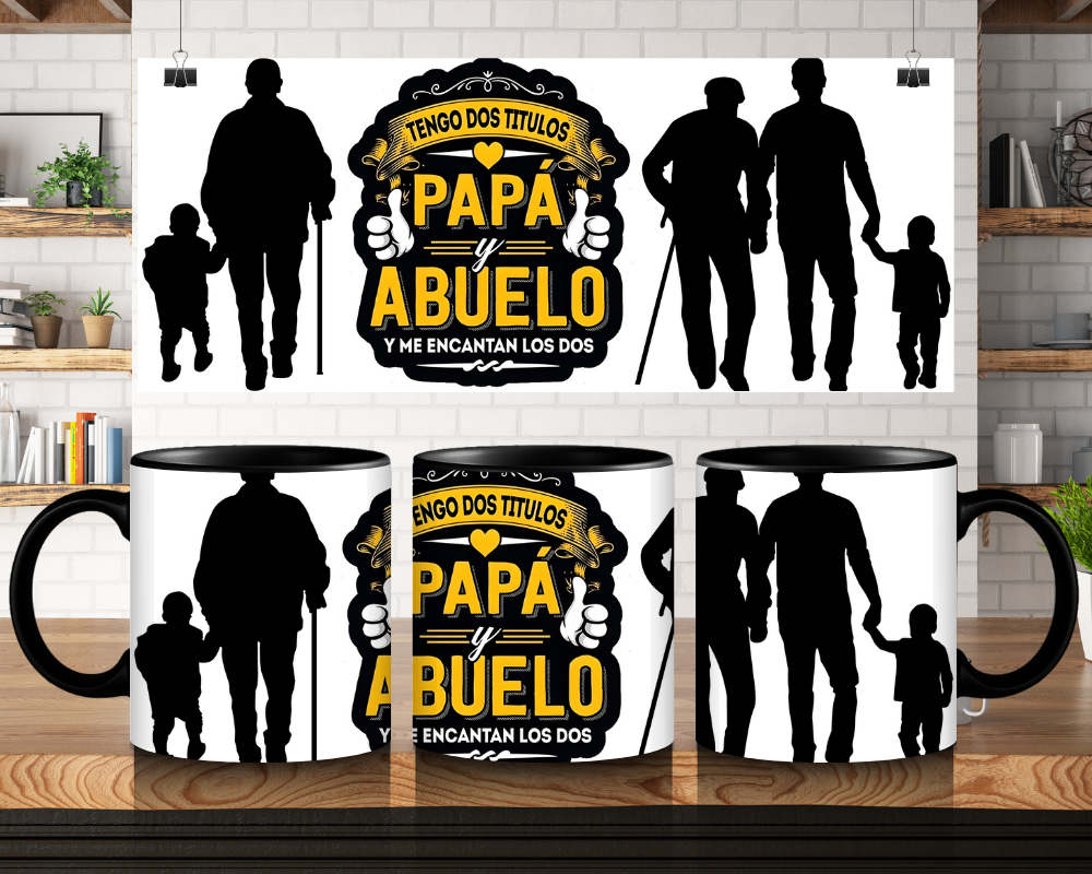 TRANSFER SUBLIMACION PARA TAZA MM 161 PAPA/ABUELO