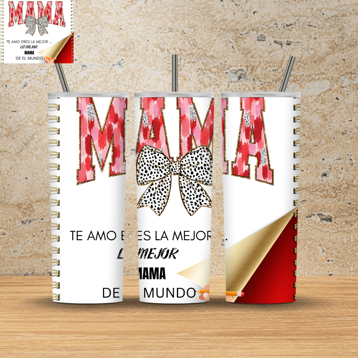 SUBLIMACION PARA VASO 20 OZ MAMA 2025 J41