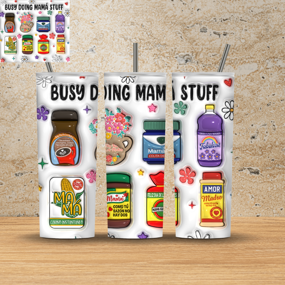 SUBLIMACION PARA VASO 20 OZ MAMA 2025 J45