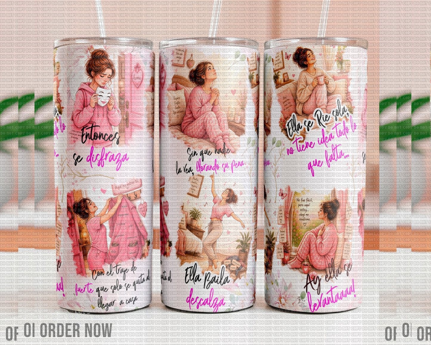 TUMBLER 20 OZ 'ELLA SE LEVANTA'