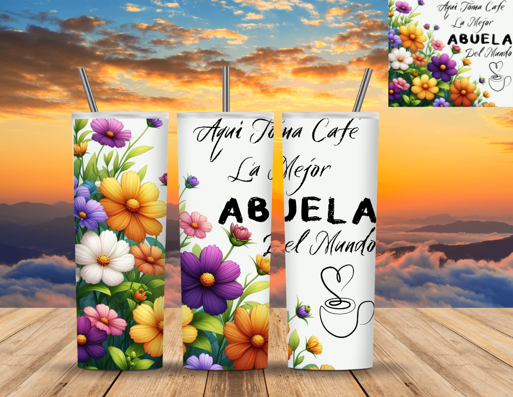 TRANSFERENCIA DE TUMBLER 20 OZ S640 ABUELA -MAMA 2024