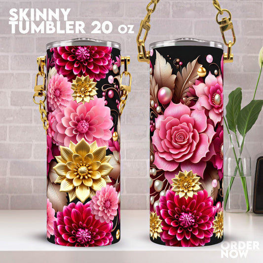 TRANSFERENCIA DE TUMBLER 20 OZ S615 FLORES