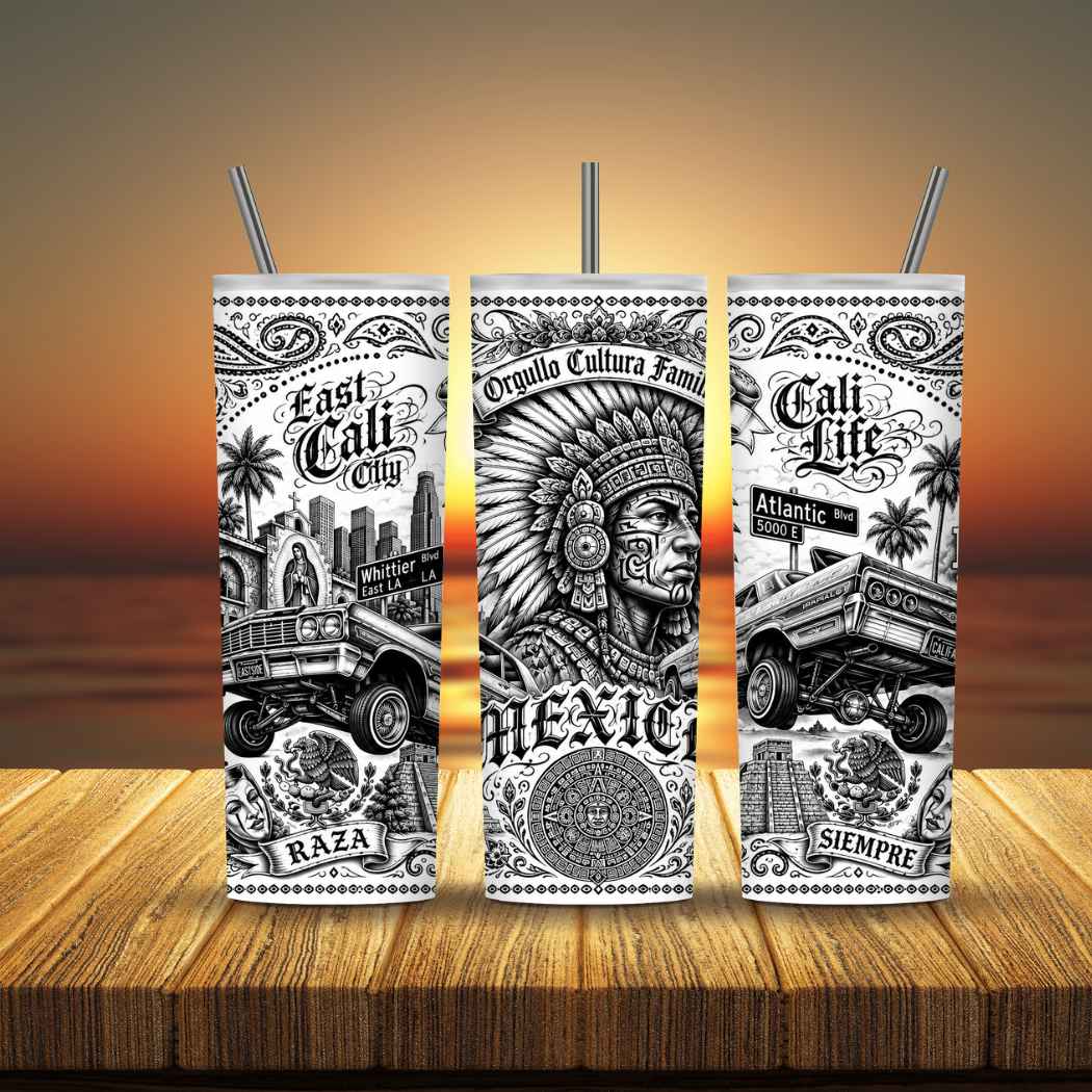SUBLIMACION PARA TUMBLER 20 oz CHICANO W4013