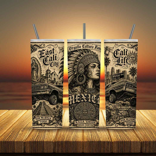 SUBLIMACION PARA TUMBLER 20 oz CHICANO W4014