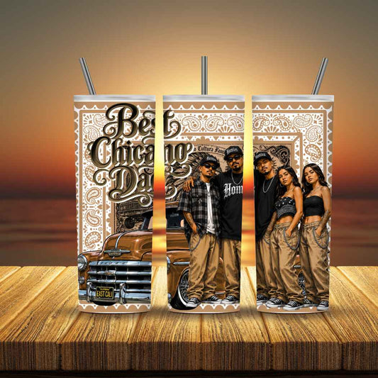 SUBLIMACION PARA TUMBLER 20 oz CHICANO W4015 FATHERS DAY