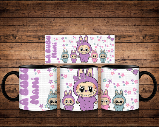 TRANSFER SUBLIMACION PARA TAZA 11OZ J19 LA BUBU MAMI