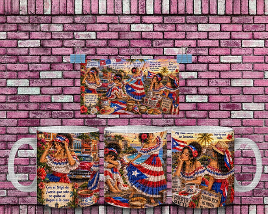 TAZA 11 OZ KANY CANCION PLB2020 PUERTO RICO
