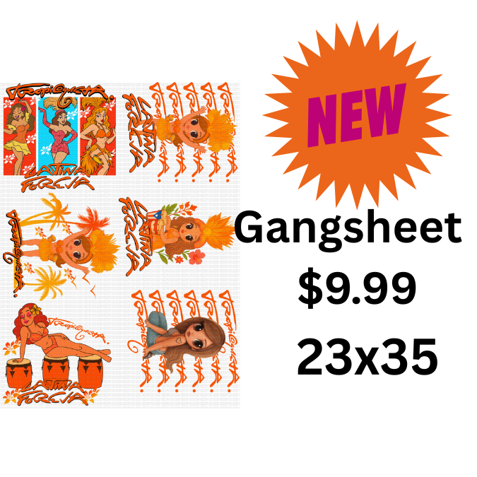GANGSHEET 25 SUBLIMACION